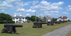 The Guns on Southwold's Gun Hill.