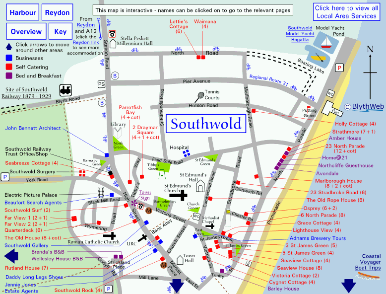 Southwold Town Map (north)