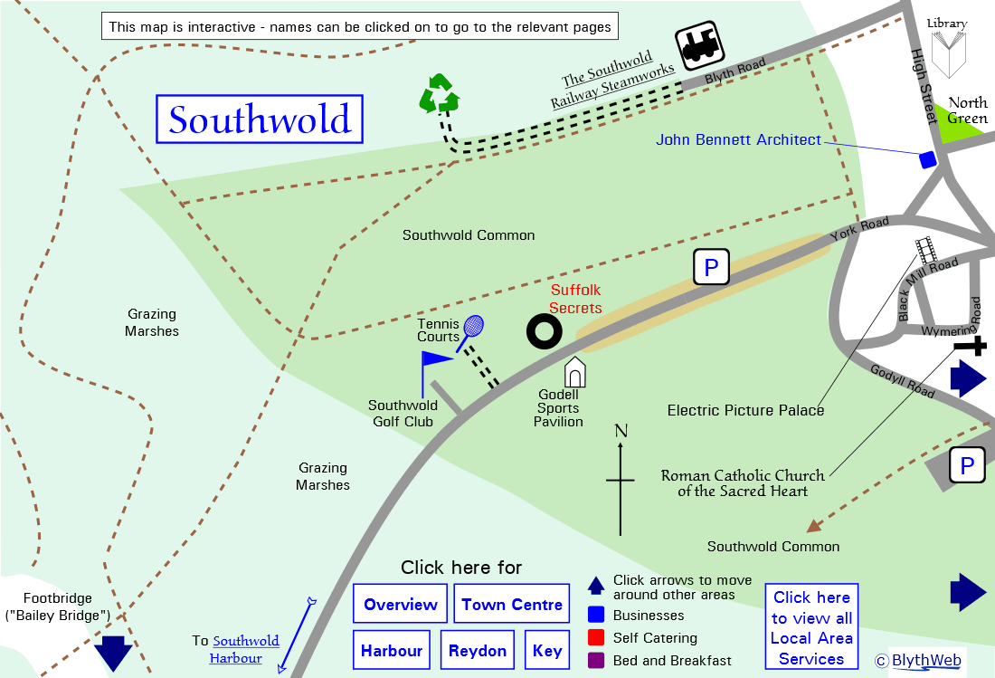 Southwold Town Map (west)